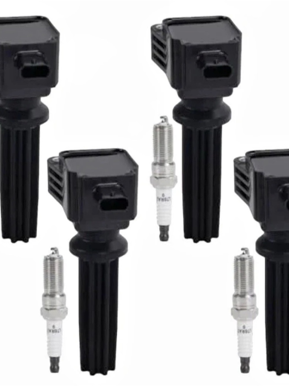 UF670 Ignition Coil 4 Pack Iridium Spark Plug Ford Escape Focus Fusion 2.0T
